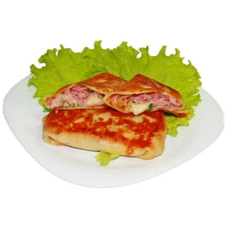 Блины с ветчиной и сыром